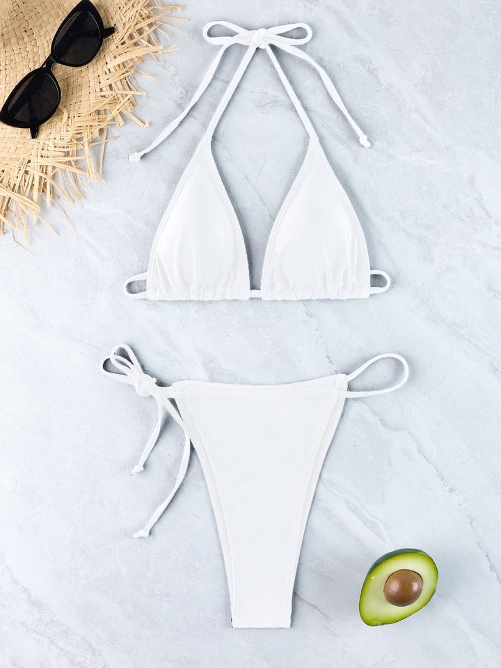 Damen Triangel-Bikini-Set mit verstellbarem Rückenverschluss Drune