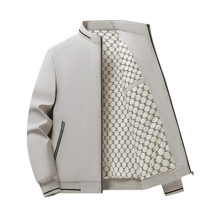 Herren Modische Übergangsjacke mit hohem Kragen Drune