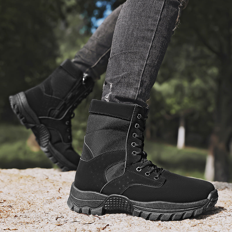 Herren Knöchelhohe Kampfstiefel mit Cordura‑Mix, verstärkter Schutzkappe und stoßdämpfender Mehrzonen‑Sohle Drune