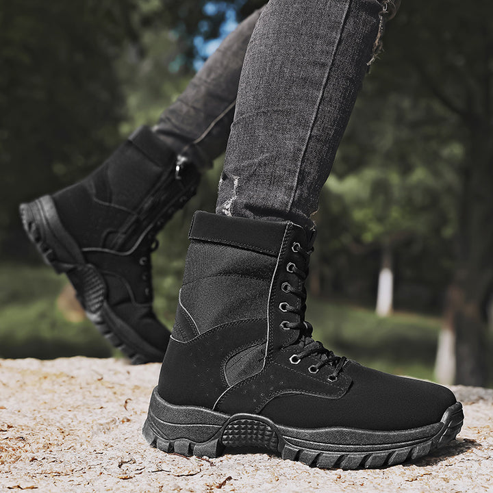 Herren Knöchelhohe Kampfstiefel mit Cordura‑Mix, verstärkter Schutzkappe und stoßdämpfender Mehrzonen‑Sohle Drune