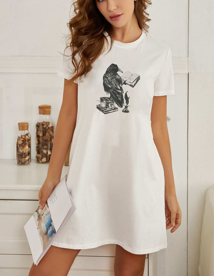 Damen Oversized T-Shirt mit inspirierendem Schriftzug und auffälligem Grafikdesign Drune