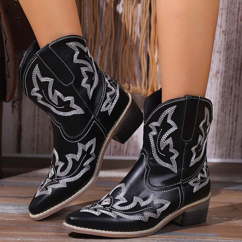 Drune | Vintage Bestickte Stiefel