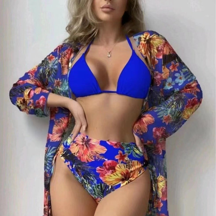 Damen modisches Bade-Set mit stylischem Kimono Drune