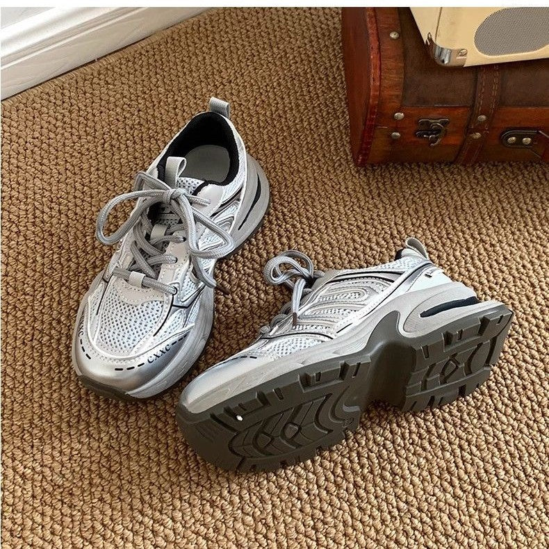 Damen Sportliche Trend-Sneaker mit modischen Akzenten und rutschfester Sohle Drune