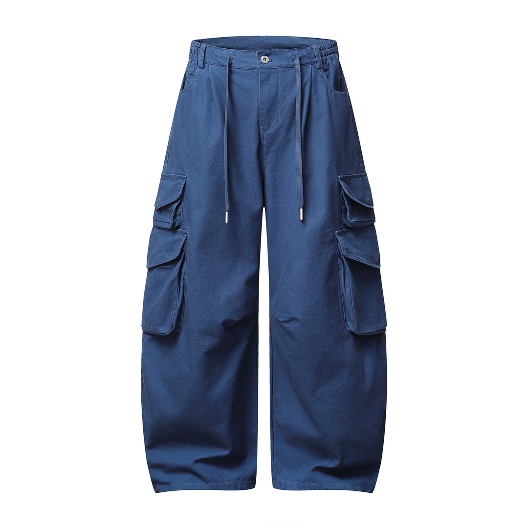 Damen Utility-Cargo-Culotte mit weitem Bein, elastischem Bund und Pattentaschen Drune