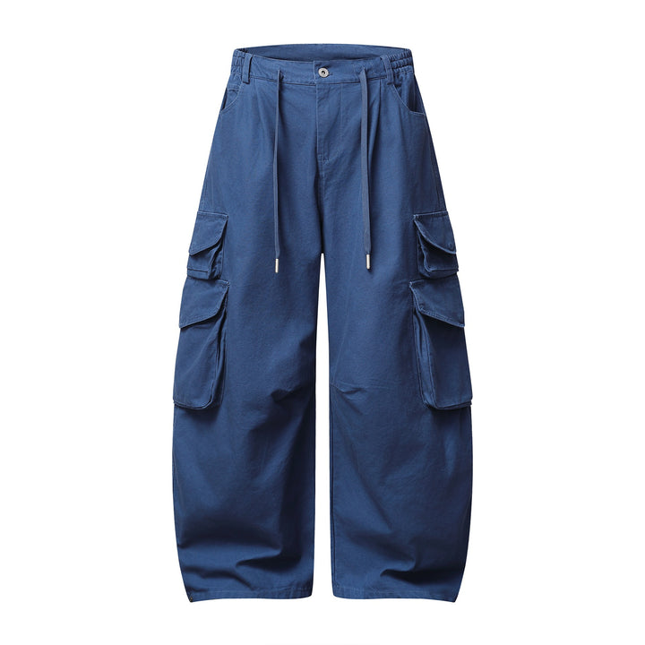 Damen Utility-Cargo-Culotte mit weitem Bein, elastischem Bund und Pattentaschen Drune