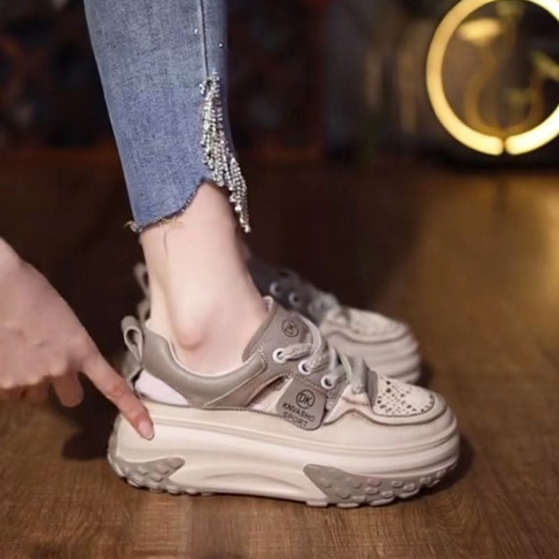 Damen High-Top Sneakers mit gepolsterter Sohle und atmungsaktiver Konstruktion Drune