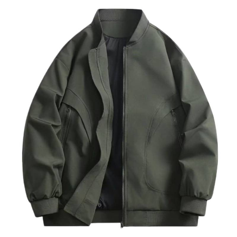 Unisex sportliche Steppjacke mit hochgeschloßener Kragen und praktischen Taschen Drune