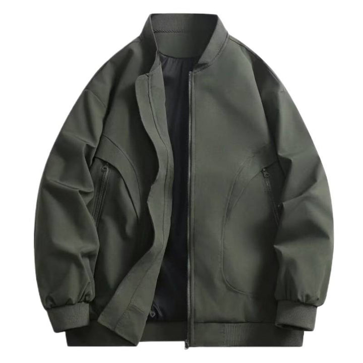 Unisex sportliche Steppjacke mit hochgeschloßener Kragen und praktischen Taschen Drune