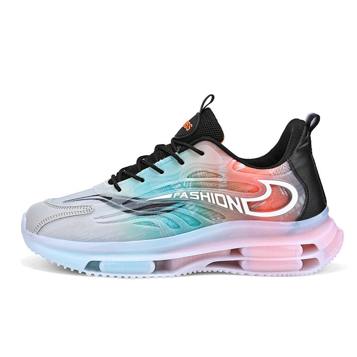 Herren sportlicher Luftkammersneaker mit transparentem TPU-Obermaterial, sichtbarer Luftkapsel und stoßdämpfender Plateausohle Drune
