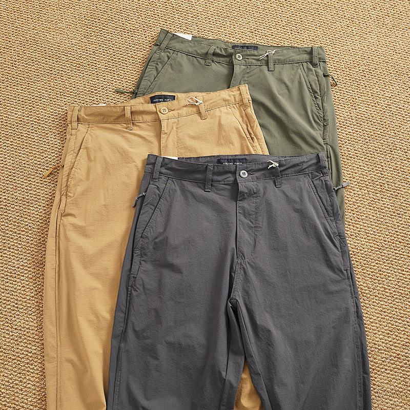 Herren Chino-Hose mit elastischem Bund und praktischen Eingrifftaschen Drune