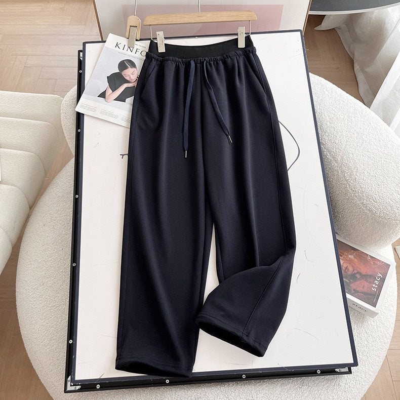 Damen bequeme Freizeithose mit verstellbarem Bund Drune