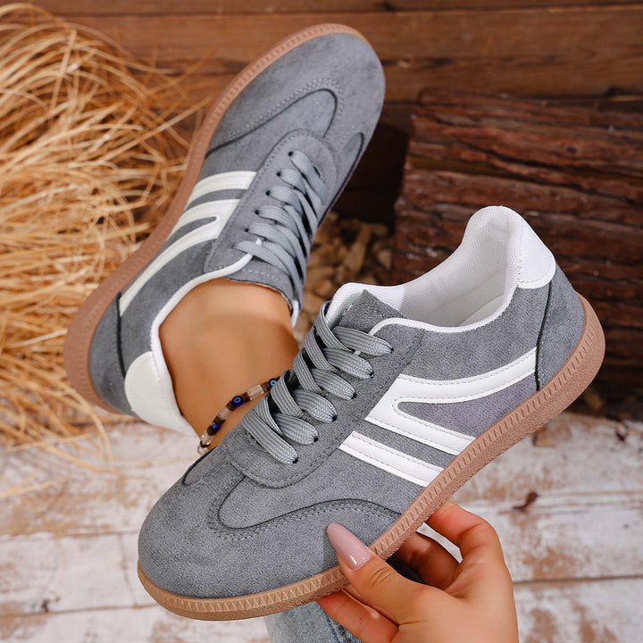 Damen Sportliche Sneakers aus hochwertigem Wildleder mit atmungsaktiver Sohle Drune