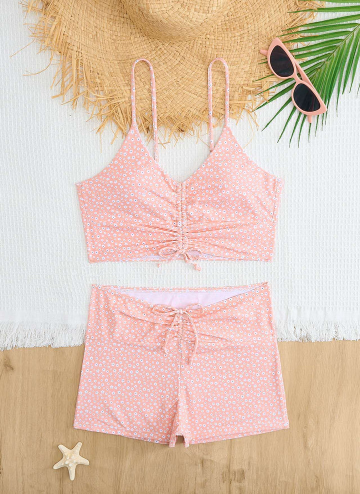 Damen Sportliches Bikini-Set mit verstellbaren Trägern Drune