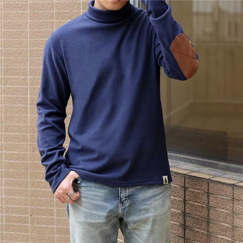 Herren Hochkragenpullover aus weichem Material Drune