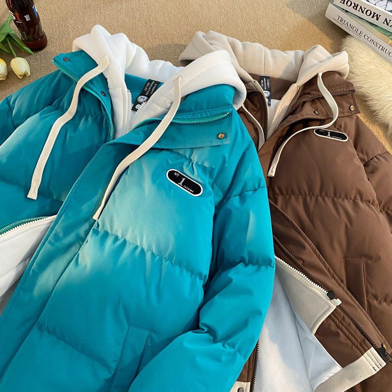 Damen Wattierte Parka-Jacke Drune