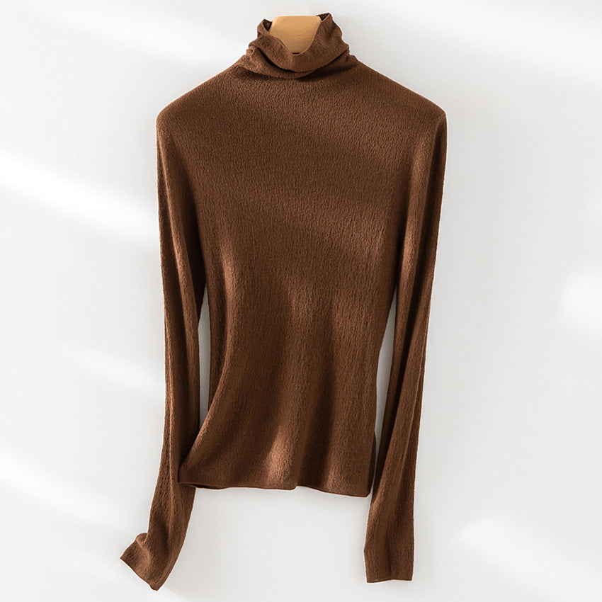 Damen Feiner ultraleichter Rollkragenpullover aus Stretch‑Feinstrick Drune