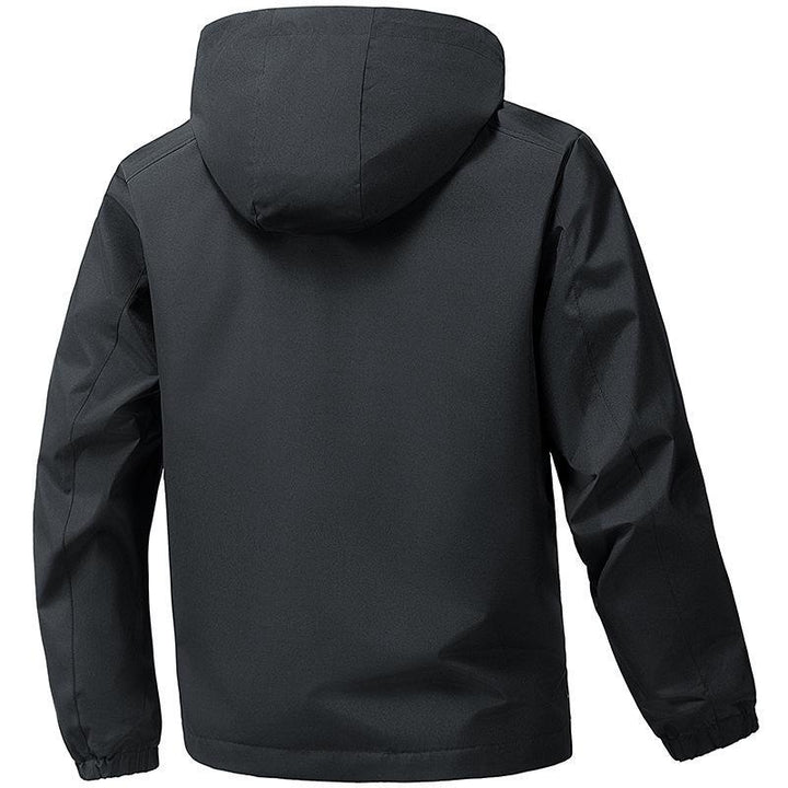 Herren technische Kapuzen-Softshelljacke mit verstellbarer Kapuze und Utility-Taschen Drune