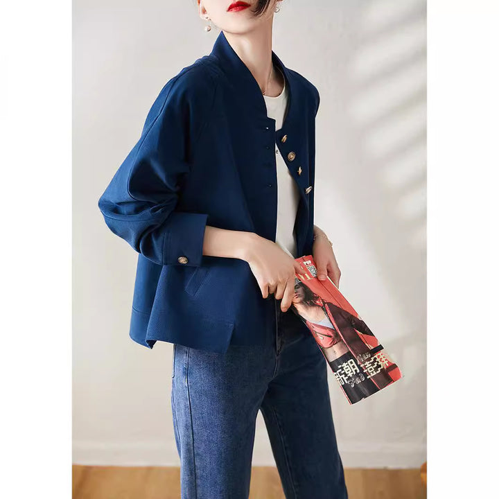 Damen Modische und elegante Jacke mit schmalem Schnitt Drune