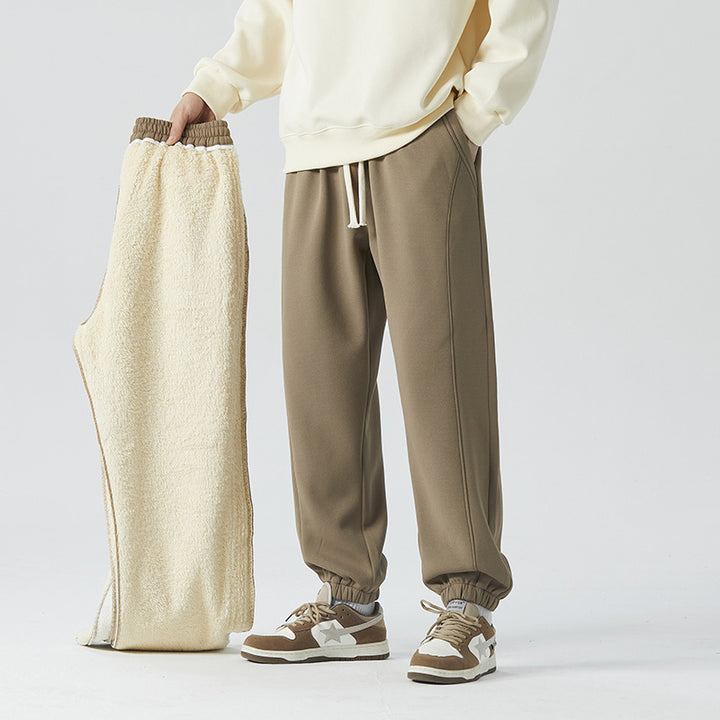 Herren Relaxed-Jogger mit elastischem Bund und abnehmbarem Teddyfutter Drune