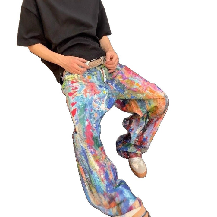 Damen Artistic Baggy-Jeans Drune