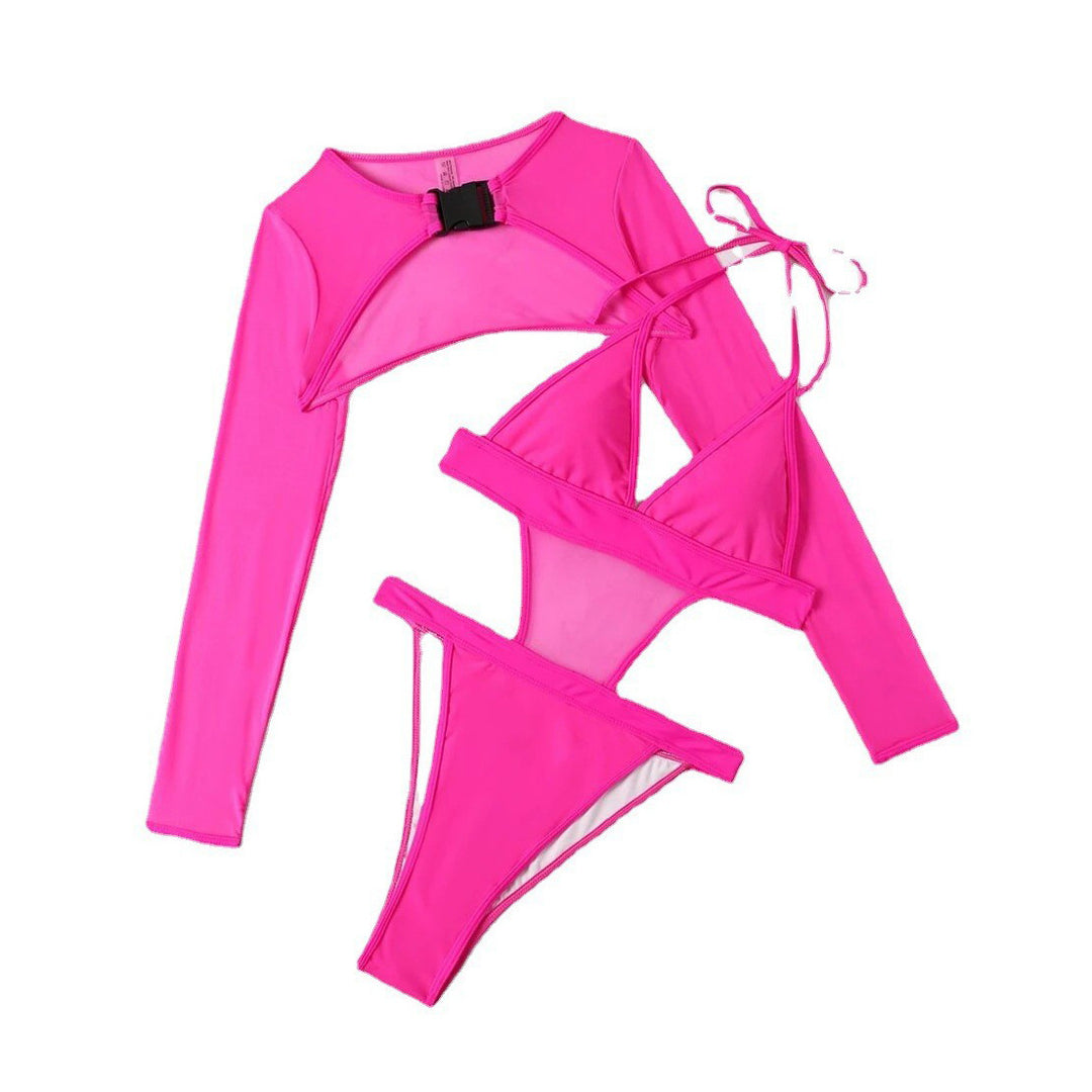 Damen Einteiler Badeanzug mit sportlichem Design Drune