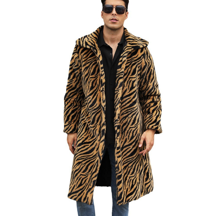 Herren Trendiger Tiermuster-Mantel Drune