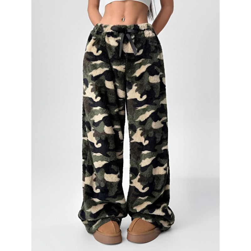 Damen Bequeme Hosen mit Leopardenmuster Drune