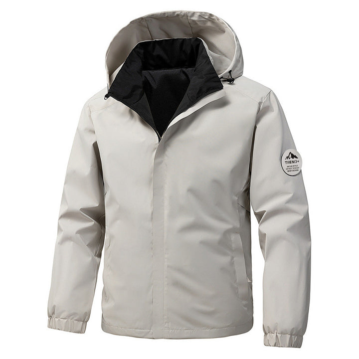 Herren technische Kapuzen-Softshelljacke mit verstellbarer Kapuze und Utility-Taschen Drune
