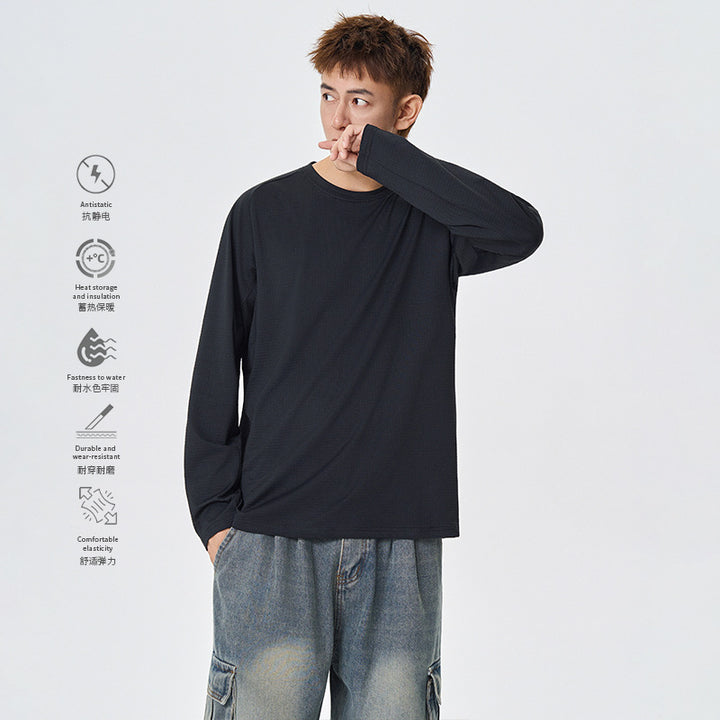 Herren Langarm-Thermo-Shirt mit Waffelstruktur und atmungsaktivem Funktionsmaterial Drune