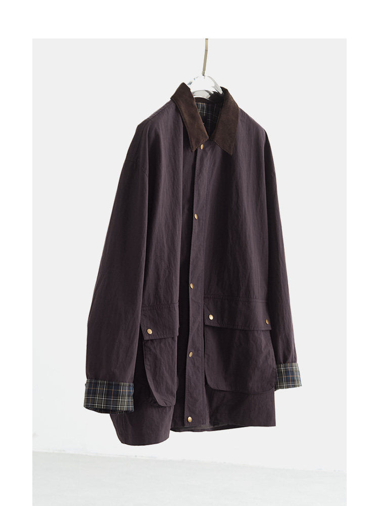 Damen Urbane Utility-Jacke mit hohem Kragen Drune