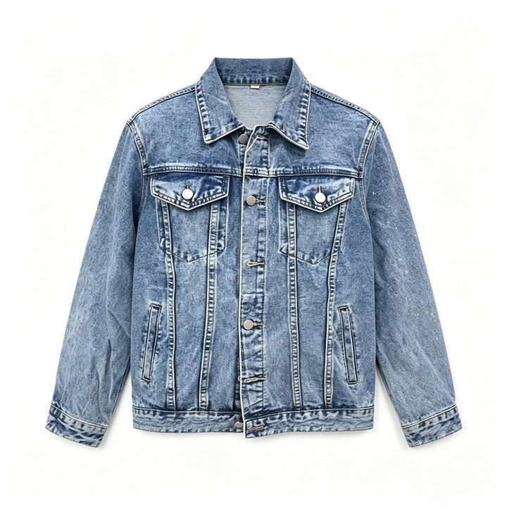 Herren Klassische Denimjacke mit modernen Akzenten Drune