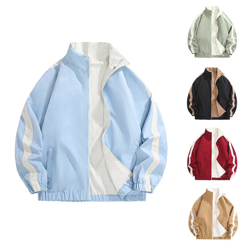 Herren modische Freizeitjacke mit sportlichem Schnitt und kontrastierenden Akzenten Drune