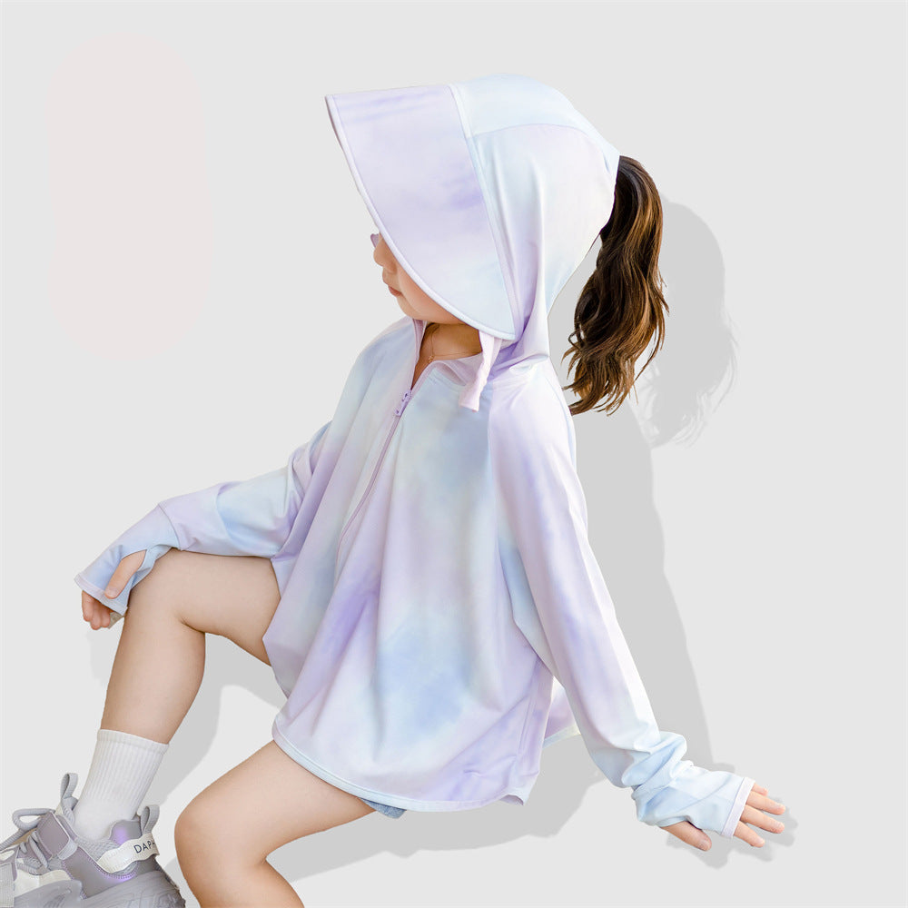 Damen UV-Schutzjacke mit Kapuze und weichem Material Drune