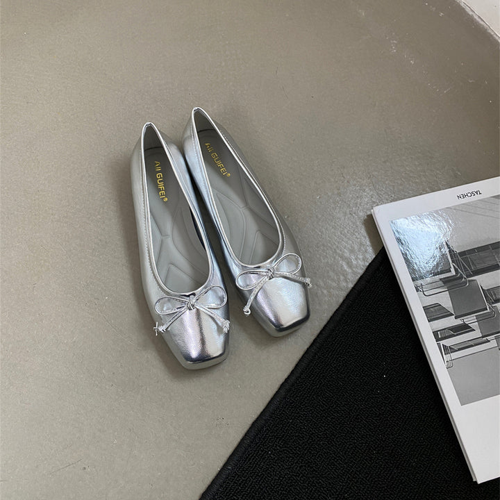 Damen Ballerina-Schuhe mit eleganter Schleifenverzierung und hochwertigem Material Drune