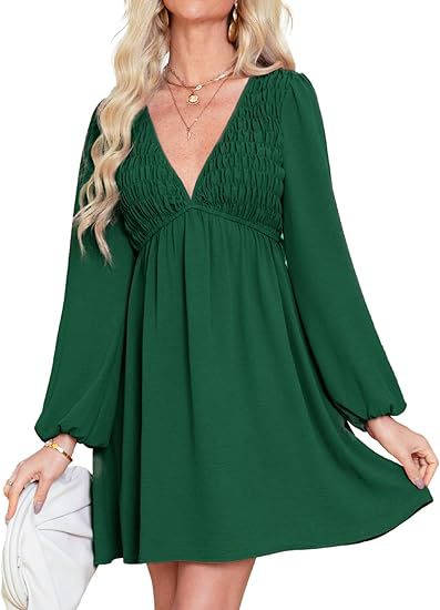 Damen fließendes Freizeitkleid Drune
