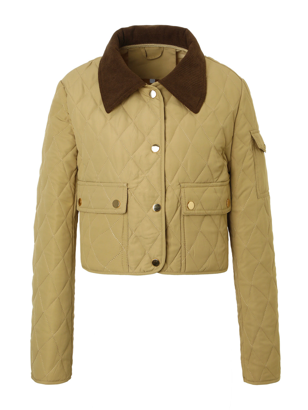Damen Modische Kurzjacke mit Steppdesign Drune