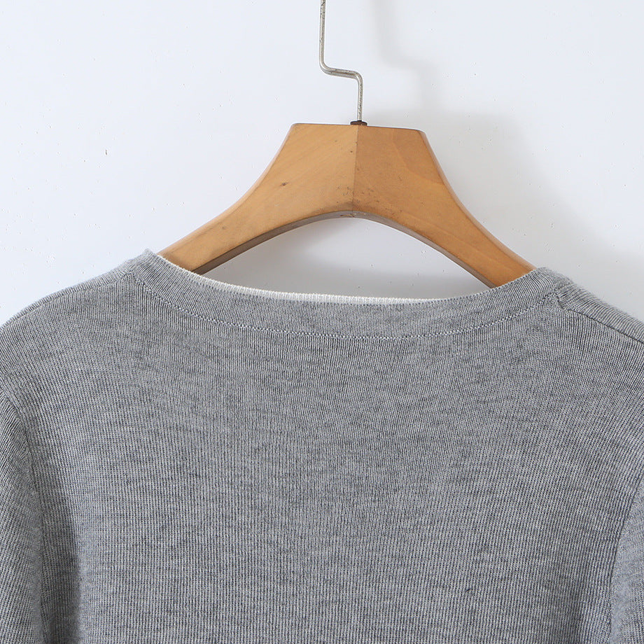 Damen Feinstrick-Bolero mit eingearbeitetem Hemd-Panel und Knopfdetails Drune