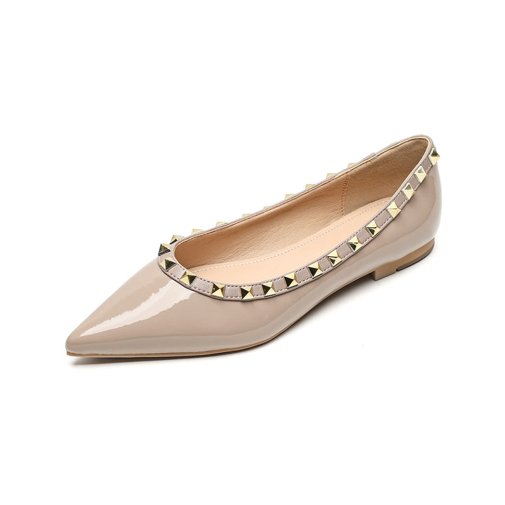 Damen Ballerinas mit Nietenverzierung Drune