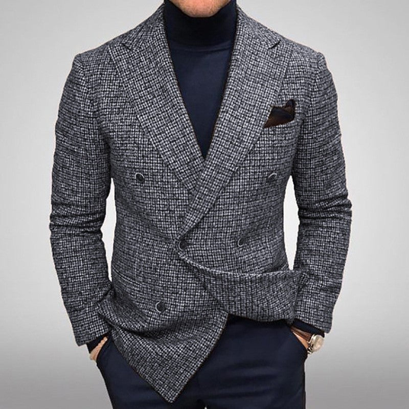 Herren elegante doppelte Brustjacke Drune