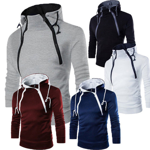 Herren moderne Kapuzenpullover mit praktischem Reißverschluss Drune