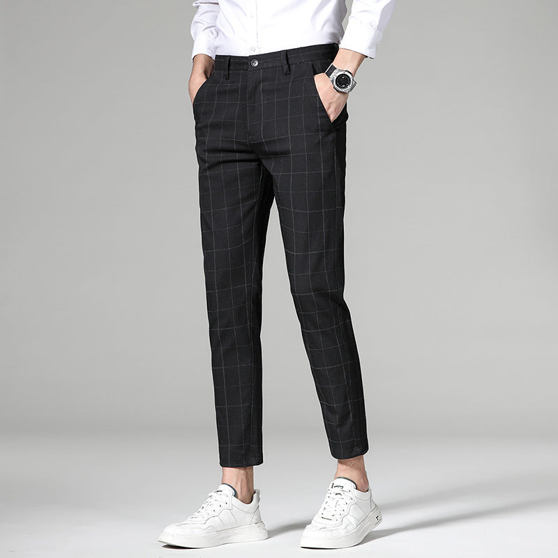 Herren Klassische Slim-Fit Chinohose