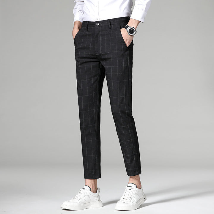 Herren Klassische Slim-Fit Chinohose