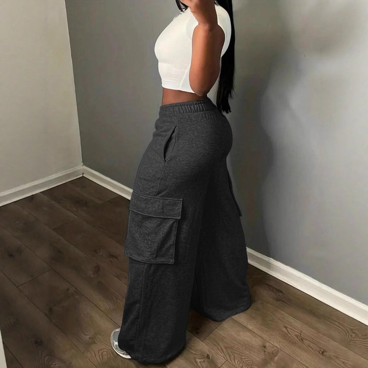 Damen Cargo-Hosen im Palazzo-Stil Drune