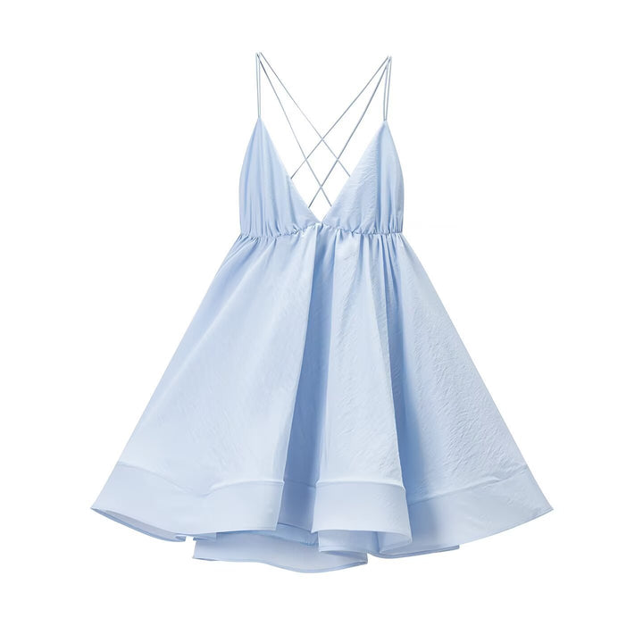Damen Maxikleid mit geflochtenem Rückenausschnitt Drune