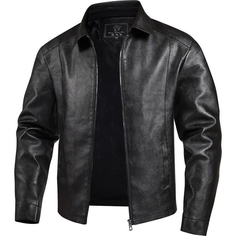 Herren Moderne Lederjacke Drune