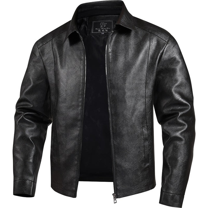 Herren Moderne Lederjacke Drune