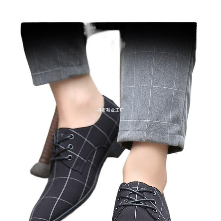 Herren Elegante Schnürschuhe im modernen Karomuster Drune