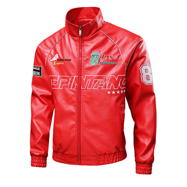 Herren Modische Sportjacke mit Steppdetails Drune