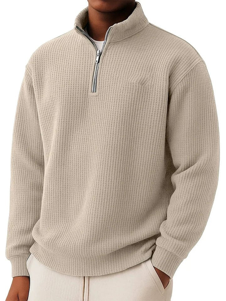 Herren Hochwertiger Pullover mit Reißverschluss Drune